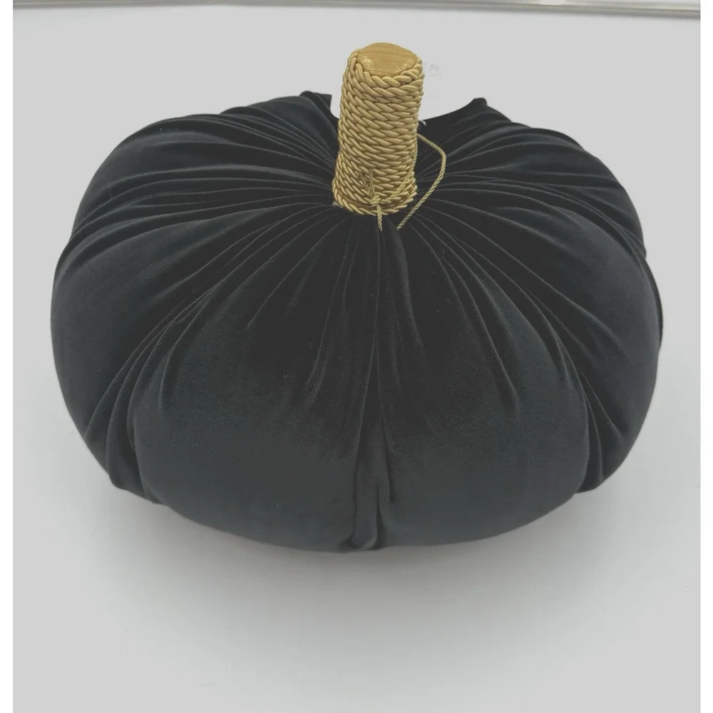 Threshold Pumpkin Shaped Velvet Decorative Fall Halloween Throw Pillow 12